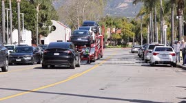 Senior Citizens Hold Anti-Tesla Rally: Santa Barbara, CA