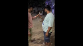 Man pranked while lighting fireworks in Vrindavan, India