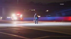 US, Los Angeles: Los Angeles Lengthy Motorcycle Pursuit Part 2
