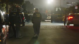 US, Los Angeles: Pacoima LAPD Blows Up Remaining Fireworks