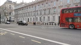 TV Filming Car Swerving Scene on Whitehall. London, UK 22/03/2025