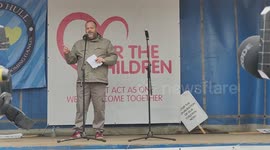 Speaker of politcian getting away of child abuse and still being an MP - We march for the children in London, England