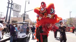 126th Annual Golden Dragon Parade in Chinatown Los Angeles California