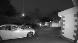 Watch as thugs write off mans £50,000 Mercedes in horror attack at his home