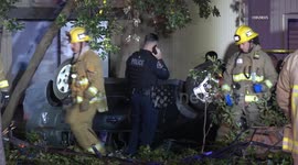 US, Los Angeles: Pasadena Fatal Auto Ejection