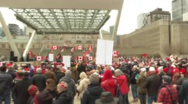 Canadians rally to protest Trump's tariffs, annexation threats