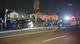 US, Los Angeles: Vermont Square Pursuit Crash