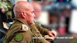 Israel: The Northern Command Commander, Major General Uri Gordin, during the IDF attacks in Lebanon