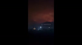 Japan wildfires ravage hillside forcing mass evacuations