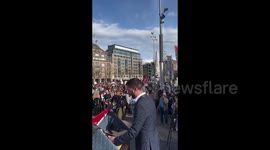 Netherlands: Pro-Palestine demonstration in Amsterdam, Netherlands