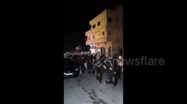 Syria: Public Security Forces military parade in Jebleh