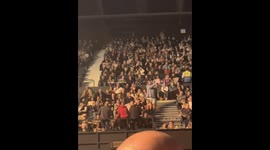 Man Entertains Stadium With Flashlight Game