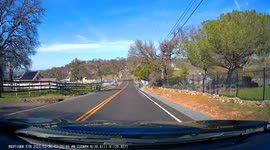 Speeding car passes me illegally
