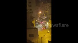 Israeli forces raid a home in Balata al-Balad area, east of Nablus