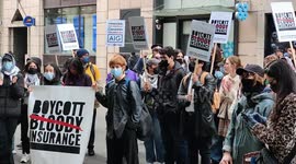 'Boycott bloody insurance' protest held in London