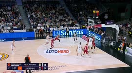Real Madrid secure 96-89 win over Milano in EuroLeague clash
