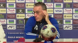 UAE coach Paulo Bento's reaction after beating North Korea 1-2