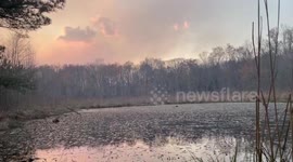 US: Smoke From Table Rock Fire Spreads Over Nature Preserve in South Carolina