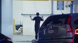 US, Los Angeles: Downtown Los Angeles West Covina Pursuit Suspects Arrested
