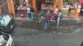 Naked sex worker chases after customer 'who stole her bag'