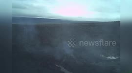 US: Timelapse Video Shows Kīlauea Lava Fountaining