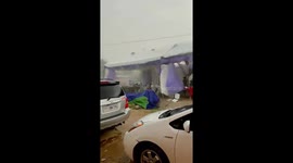 Wedding destroyed by sudden storm in Cambodia