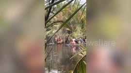 Boy, 10, killed by crocodile while playing in river with his friends in Indonesia