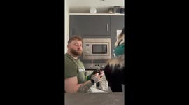 Feisty Chihuahua turns nail trimming into a comical challenge for owners
