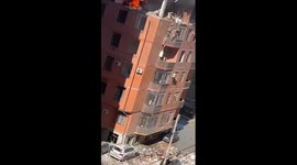 Gas explosion destroys illegally built high-rise in Makhachkala, Russia