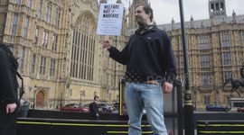 disability protest . as fears among disabled groups that there being targeting