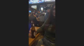 Beer Geyser Spouts Over Several Strangers