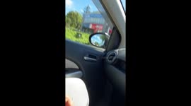 Motorized Chair Drives On New Zealand Road