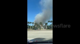 US: Brush Fire Near I-75 in Naples, Florida Prompts Evacuation