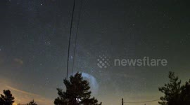 SpaceX Falcon 9 creates dazzling blue spiral over Croatia