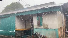 storm rain hits Padang city