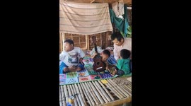 Disabled twins sing and play guitar in Magway Region