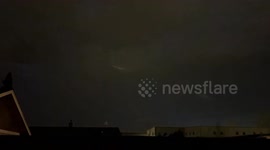 US: Lightning Illuminates Night Sky in Western Washington