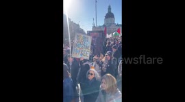 Sweden: People took to the streets in Stockholm, Sweden, in solidarity with the people of Gaza