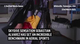 On a wing(suit) and a prayer - Skydive sensation Sebastian Alvarez breaks three world records during daring challenge