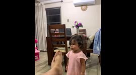 Toddler Reacts To Smelly Foot
