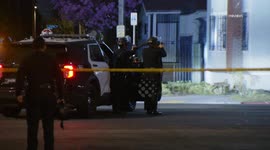 US, Los Angeles: Vermont Slauson Barricaded Man With Firearm
