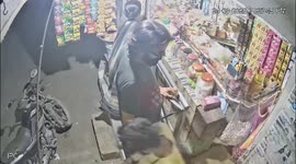 Dramatic Footage Shows Stray Cattle Knocking Down Biker in Junagadh; Locals Rush to Rescue