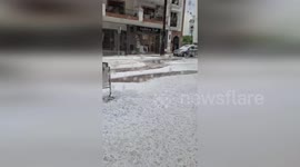 Spain: Severe Storm Brings Floods and Hail to Malaga, Spain