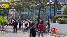 Office workers flee as earthquake shakes buildings in Bangkok