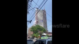 Bangkok: Earthquake Shakes Building Under Construction