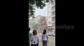 Myanmar (Burma): Scenes of damage caused by strong earthquake in Myanmar capital of Naypyitaw