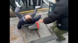 Farmers and police clash during tractor march in Seoul, South Korea