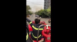Fire hits Mandalay University as earthquake batters Myanmar