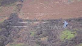 Aviation action from the LFA7 (Mach Loop) in the Welsh Mountains
