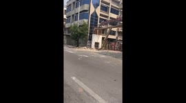 Hundreds of buildings toppled by earthquake line streets in Myanmar